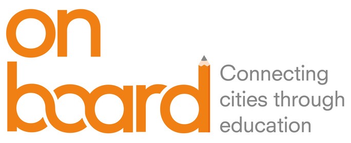 logo projektu ON BOARD_Connecting Cities Trough Education