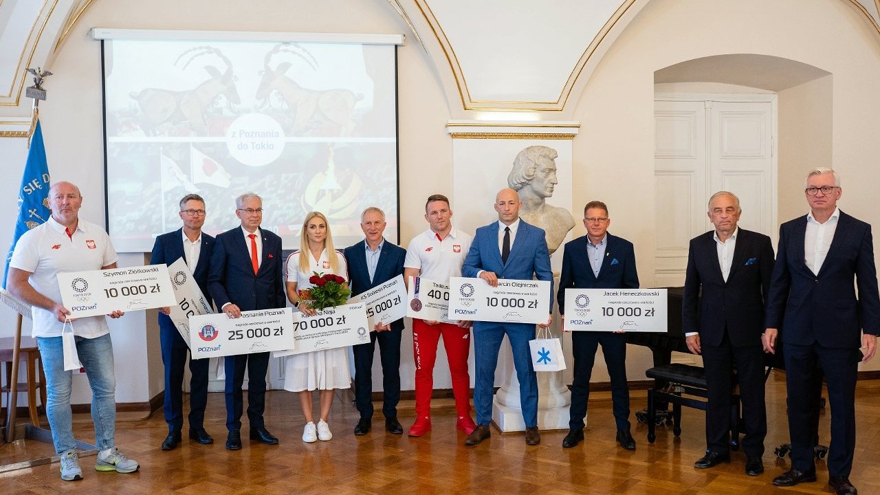 spotkanie prezydenta miasta poznania z poznanskimi medalistami