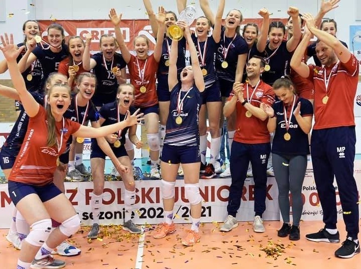 siatkarki ks energetyk poznan mistrz polski juniorek autor arch. ump